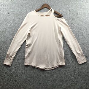 Tahari Sport Long Sleeve Performance Top Pale Pink M